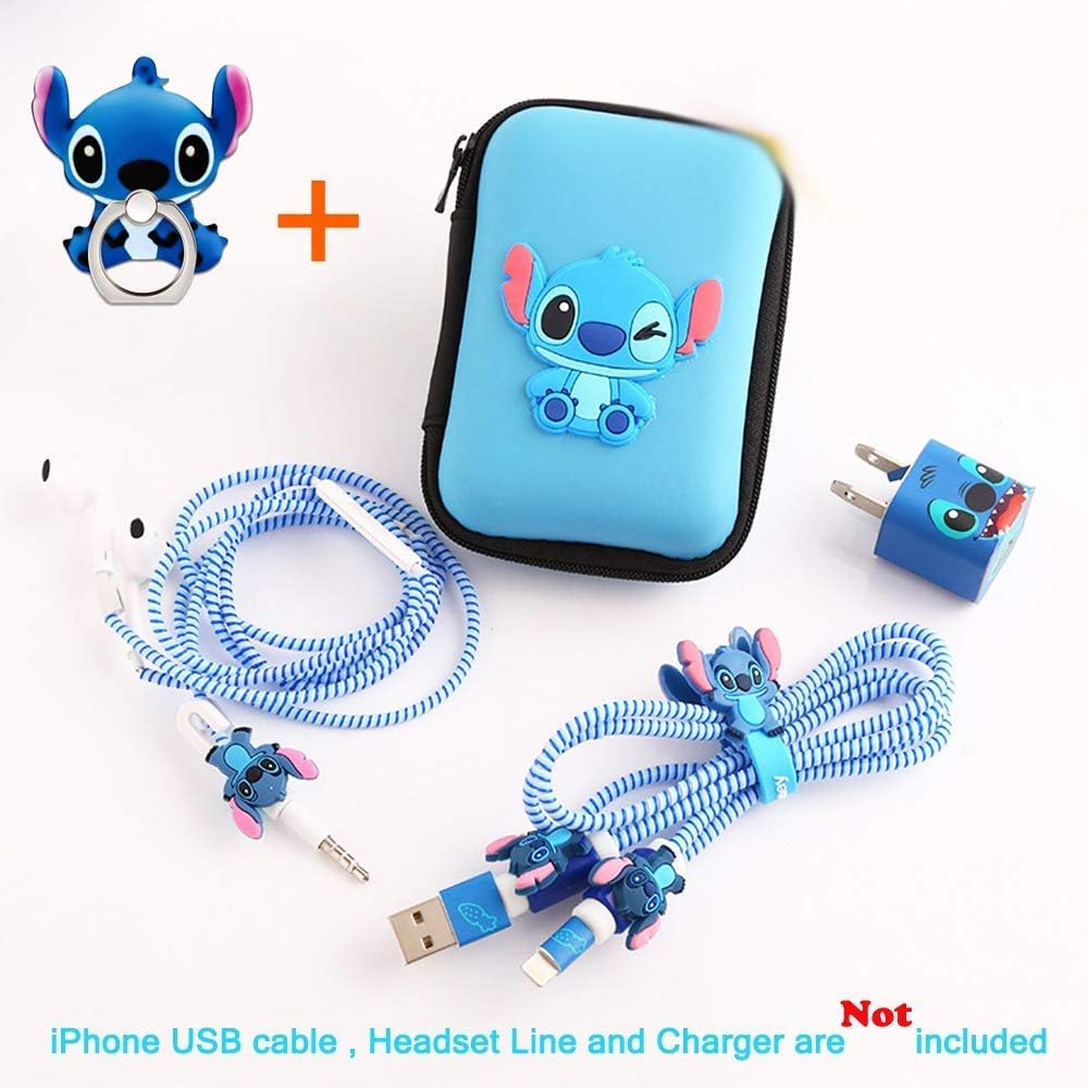 VEBE DIY Protectors Apple Lightning Data Cable USB Charger Data Line Earphone Wire Saver Protector for for iPhone 5 5S SE 6 6S 7 8 Plus X IPad iPod iWatch (Upgrade Styles, Sti