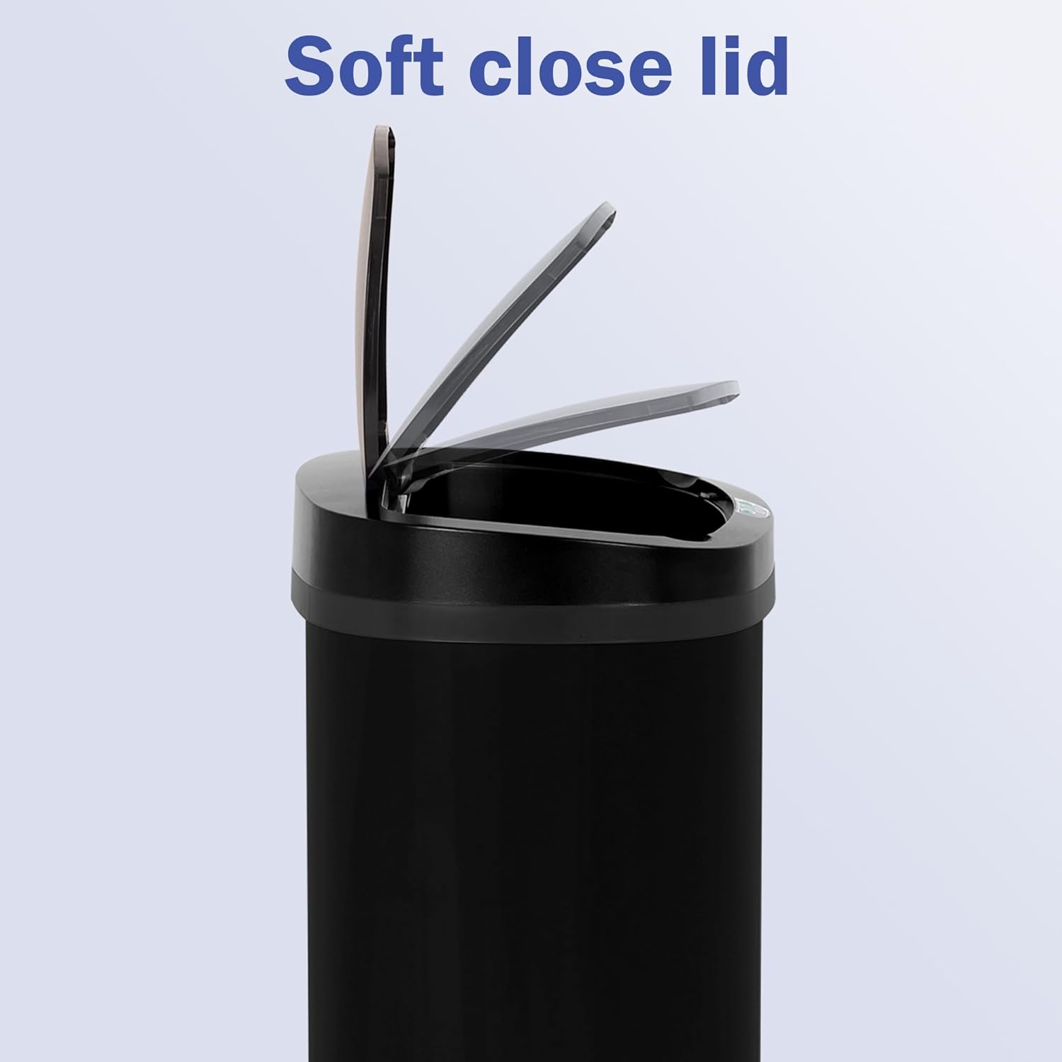 Bigacc 13 Gallon(50 L) Stainless-Steel Kitchen Trash Can, Touch-Free & Motion Sensor & Anti-Fingerprint & Mute Designed Trash Bin, Garbage Can