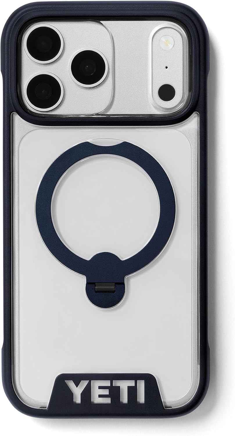 YETI LoadOut Phone Case for iPhone 17 Pro Max and 18 Pro Max, Clear Navy