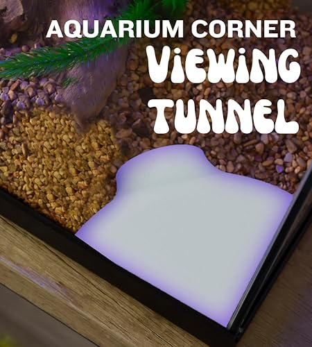 Miniatura 2 de REEFSHAPE - Túnel subterráneo de enchufe de esquina para acuario  Escondite de peces y camarones para acuarios  Túnel de visión subterráneo único