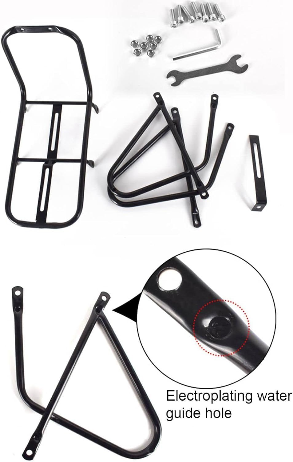 自転車用荷台 ブラック アルミ製 楽天市場】自転車用バッグ driving_pac 撥水加工 荷台 取付用