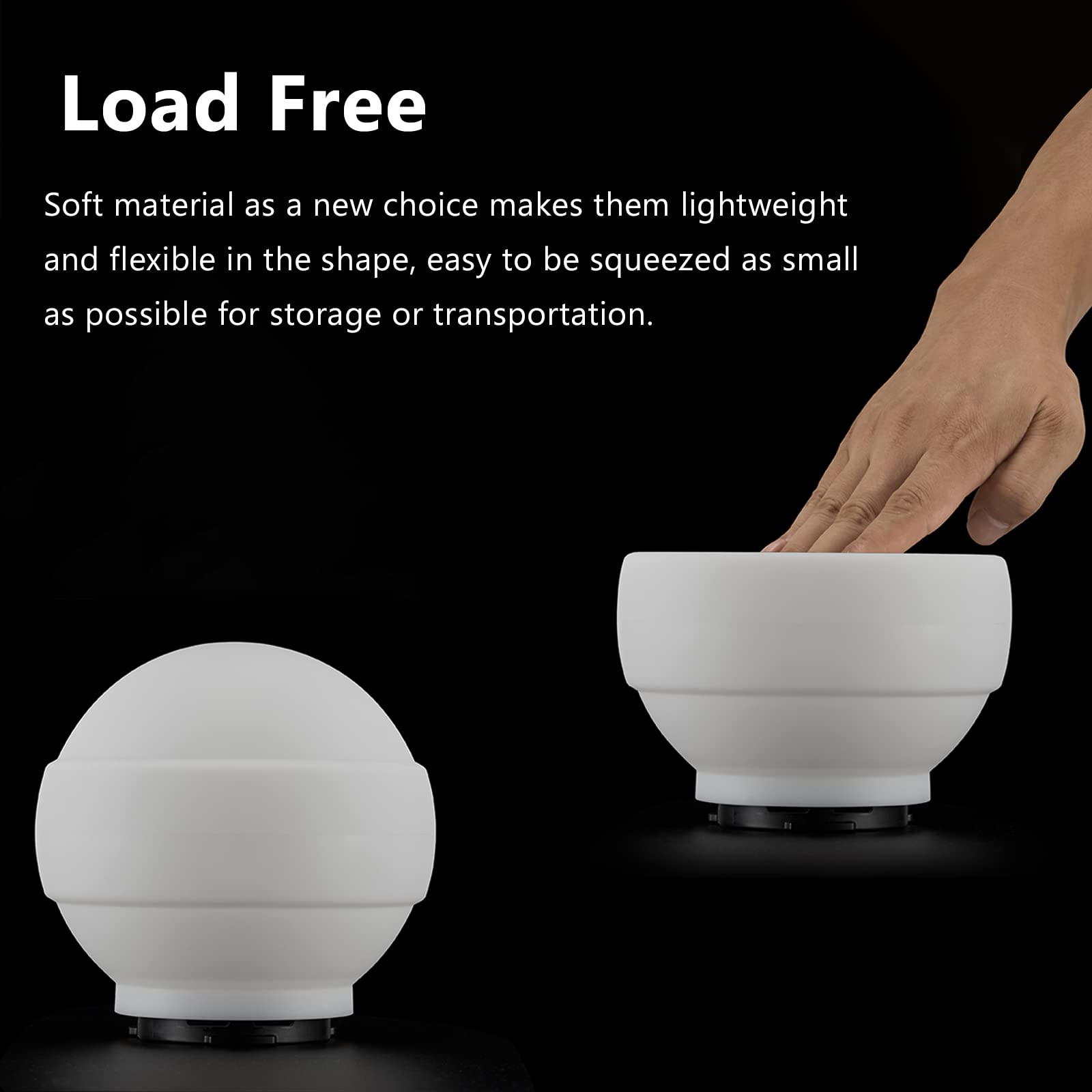 Godox ML-CD15 Diffuser Dome Kit, Folding Light Modifier Made of Silicone Material, Flash Light diffusers, Compatible with Godox V1, V860III V850III TT685II Bracket,AD200 AD200PRO,V1PRO and ML30 ML60