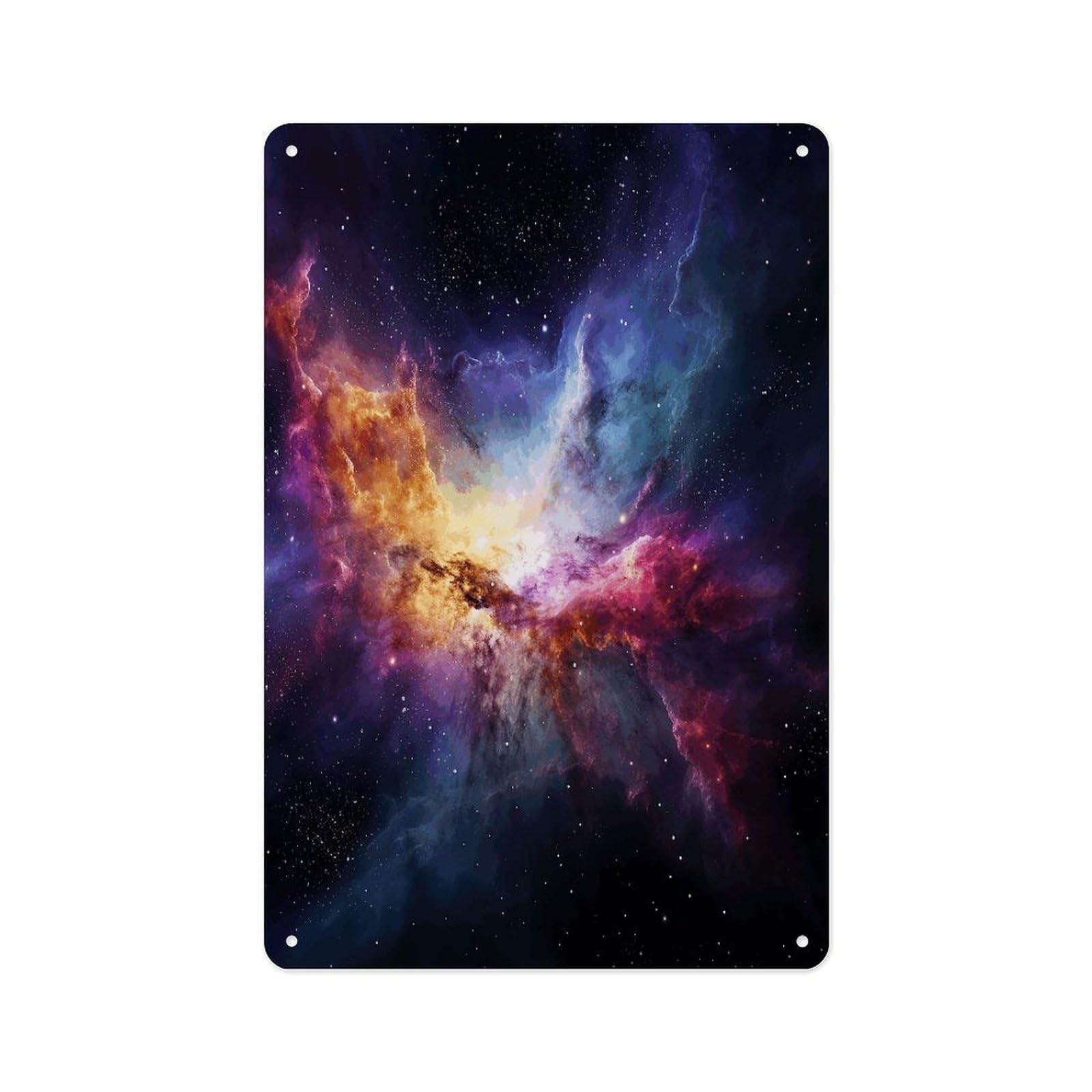 Fekiloot Style Nebula And Galaxy In The Universe Wall Decor Metal Signs Tin Signs Poster