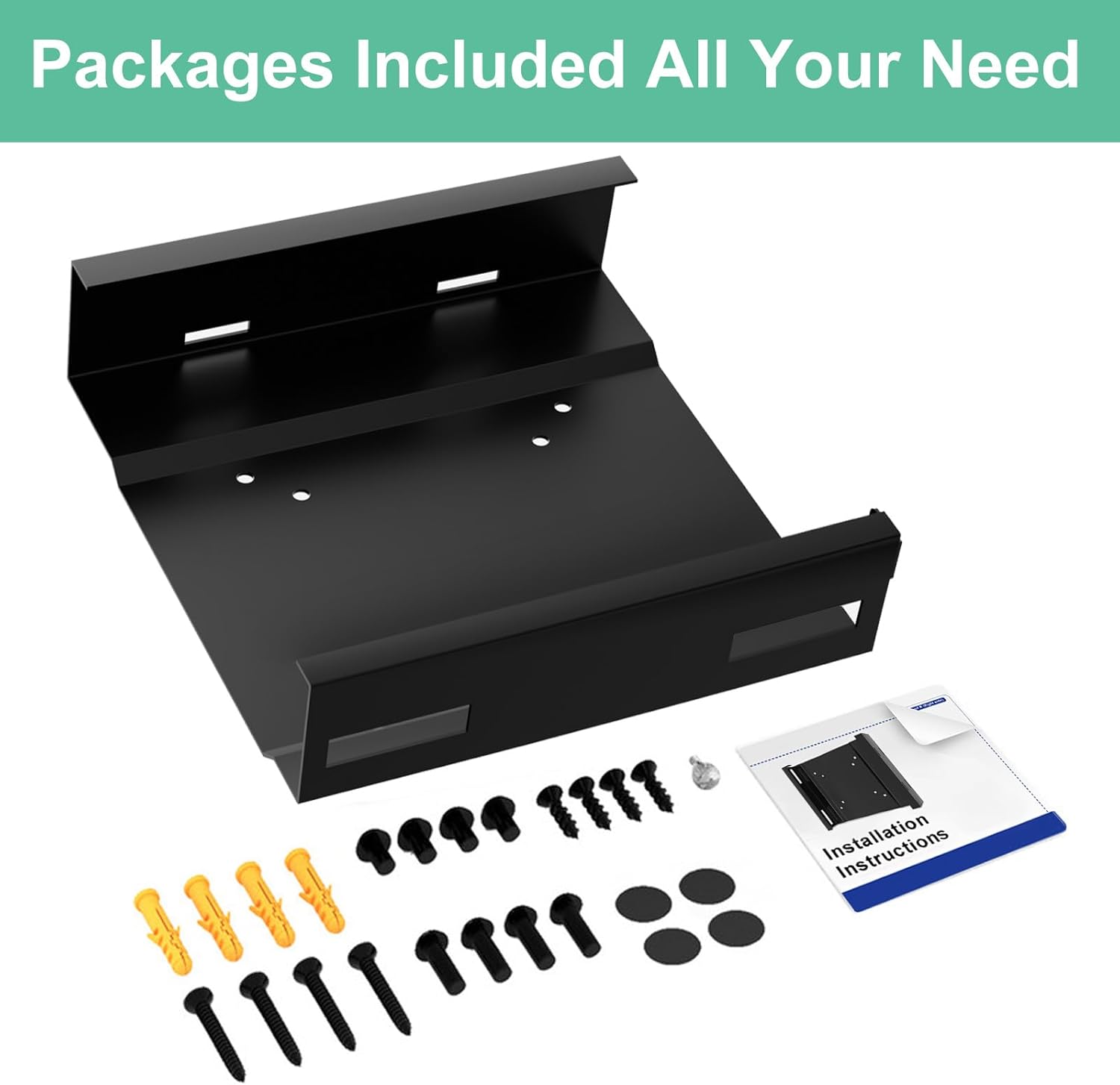 Mini PC Vesa Mount for Dell Micro Mount, for Dell OptiPlex Micro Form Factor Case, for MFF 7010 7080 5070 3000 7060 7090 3060 3040 3046 3050 3090 7080XE and More, VESA and Under Desk