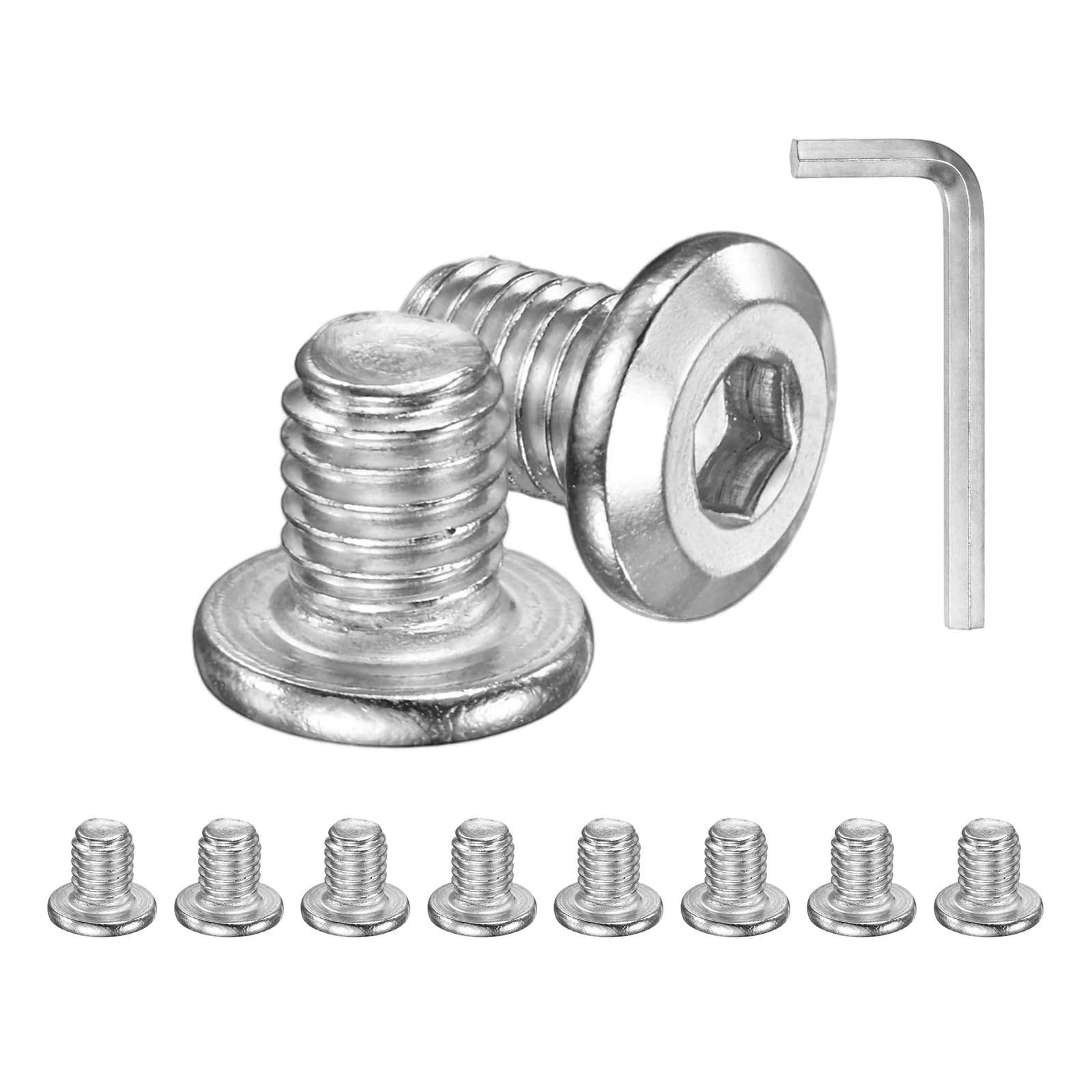 M METERXITY 10-Pack Flat Head Socket Cap Screws
