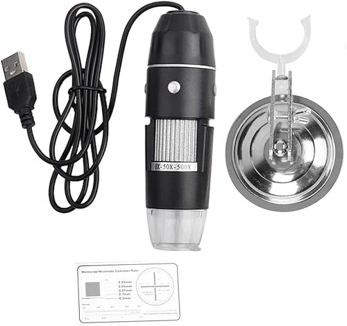 Marhynchus Microscopio USB 0X-500X, microscopio digital de atenuación de inducción de patrón mate de protección del medio ambiente, microscopio para