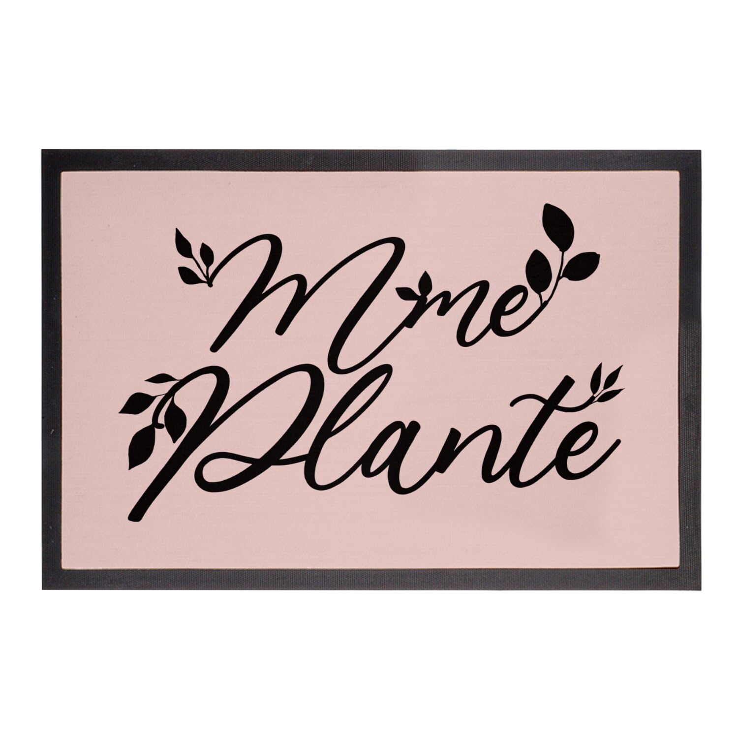 Paillasson rose Mme Plante Jardin Pot Jardinage 75x50cm pour entrée et extérieur