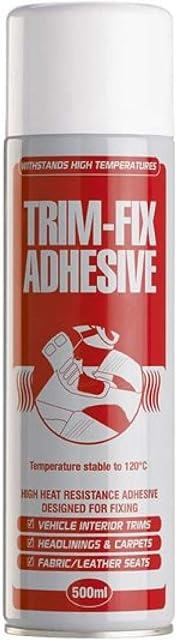The Metal House High Temperature Trim Fix Van Lining Carpet Glue 500ml Spray Adhesive (1)