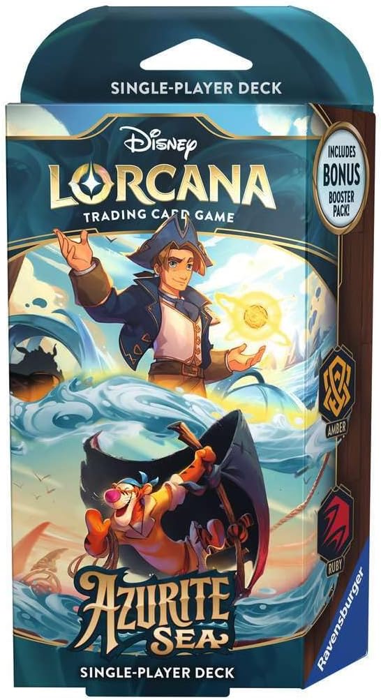 Ravensburger - Brandclub - Ravensburger Disney Lorcana TCG: Azurite Sea -  Amber & Ruby Single-Player Starter Deck Engaging Gameplay Over 200 Original  Disney Artworks Ideal for Ages 8+