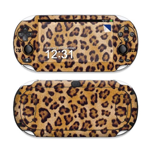 Leopard Spots Design Protective Decal Skin Sticker (High Gloss Coating) for Sony Playstation PS Vita Handheld