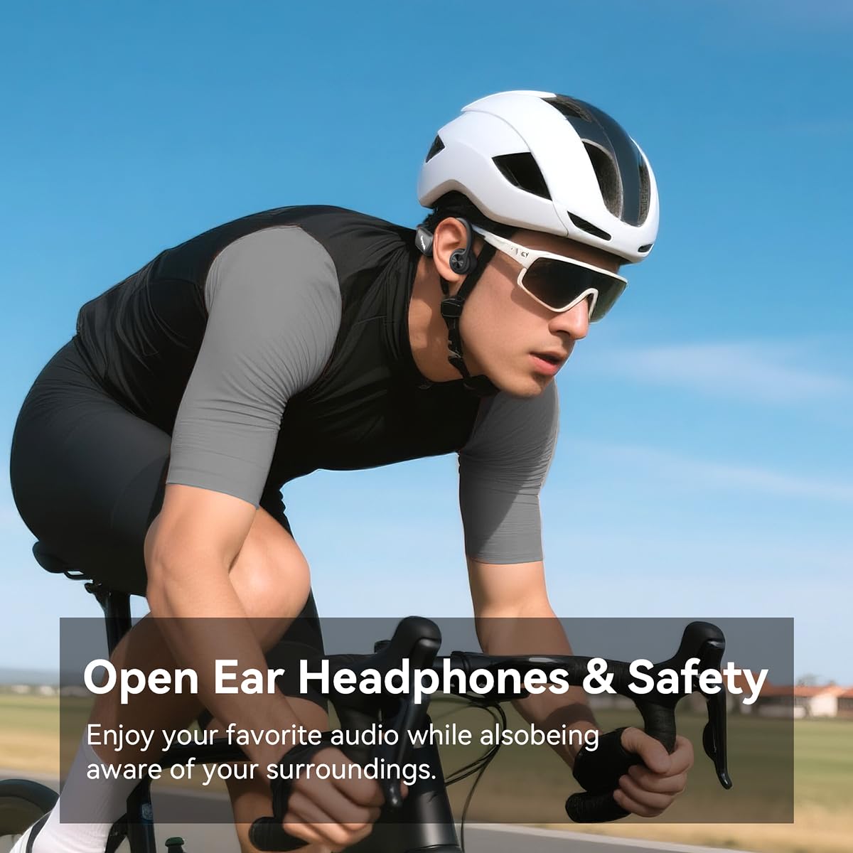 Casque Conduction Osseuse Bluetooth 5.3, Ecouteur Waterproof Natation, Mémoire MP3 32G Intégrée, Lecteur MP3 Étanche IP68, Écouteur Natation pour Course à Pied, Natation, Cyclisme
