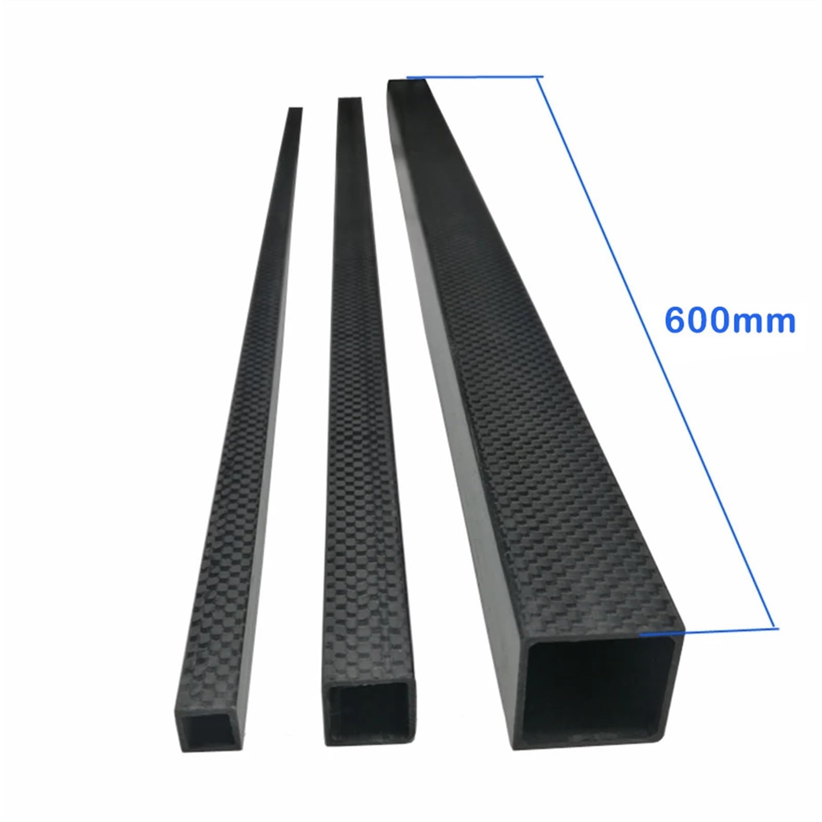 1Pcs Rectangle 3K Full Carbon Fiber Square Tube High Strength Length 600mm OD 15mm 20mm 22mm 25mm 30mm Glossy Surface Carbon Fiber Square Tube(1PCS 30x30x28x600mm)