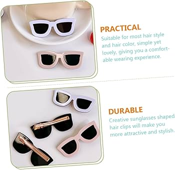 Amazon | FOMIYES 6個 サングラス おもしろ バレッタ ヘア クリップ