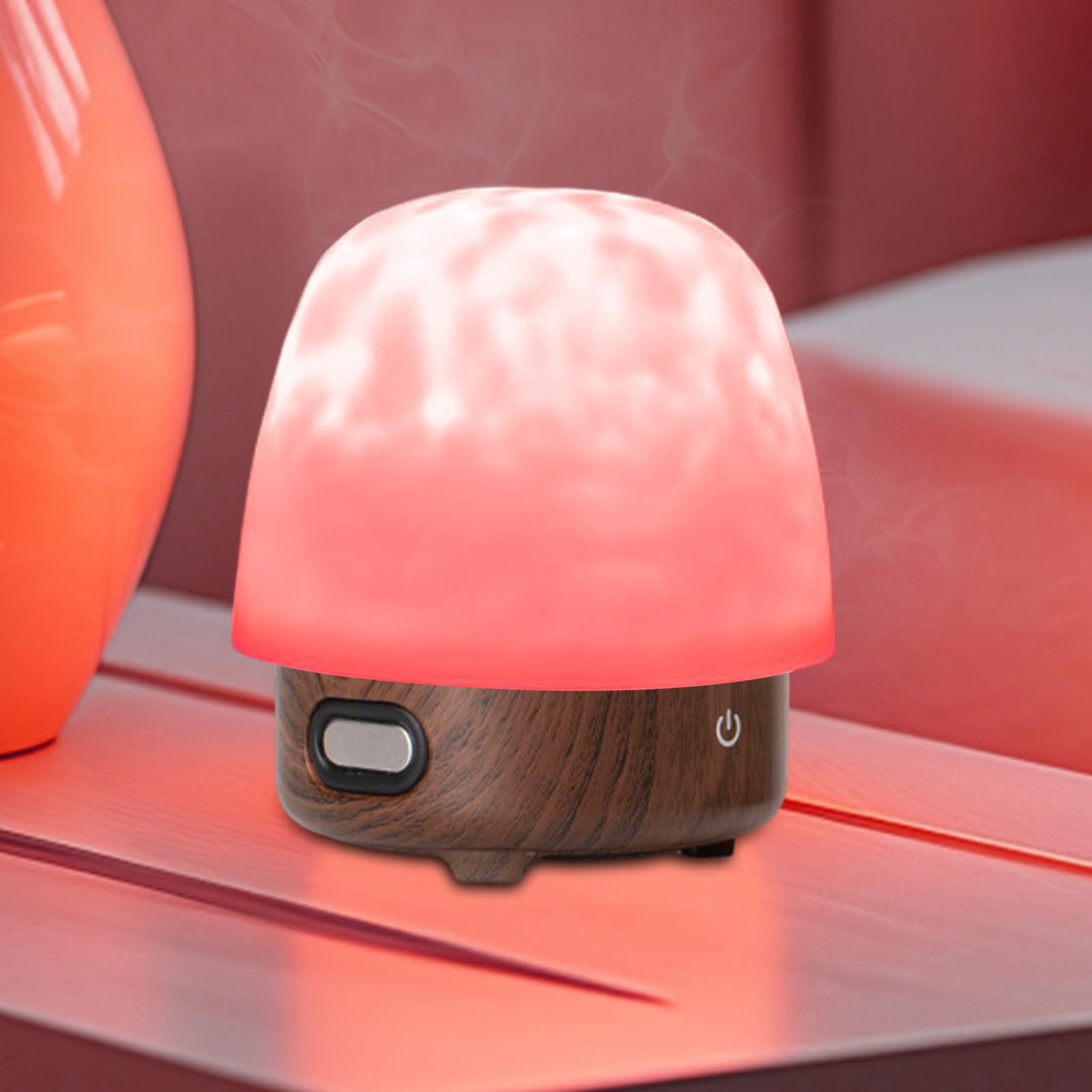 Lampada da Tavolo a LED con luci notturne a Forma di Luna con Altoparlante, dimmerabile con Telecomando per Soggiorno, Camera da Letto, cameretta dei Bambini, scrivania, Viaggi, ad