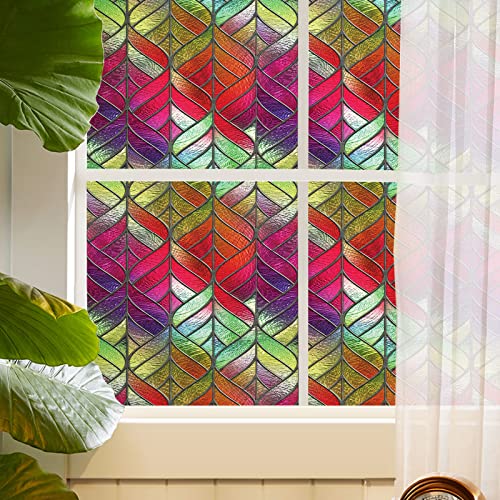 Dktie Window Privacy Film,Same Color On Both Sides, Static Cling Without Glue, Heat Control, Waterproof, Keep Natural Light (135, 17.7 X 78.7 Inch (45 X 200 Cm)) #TOP2