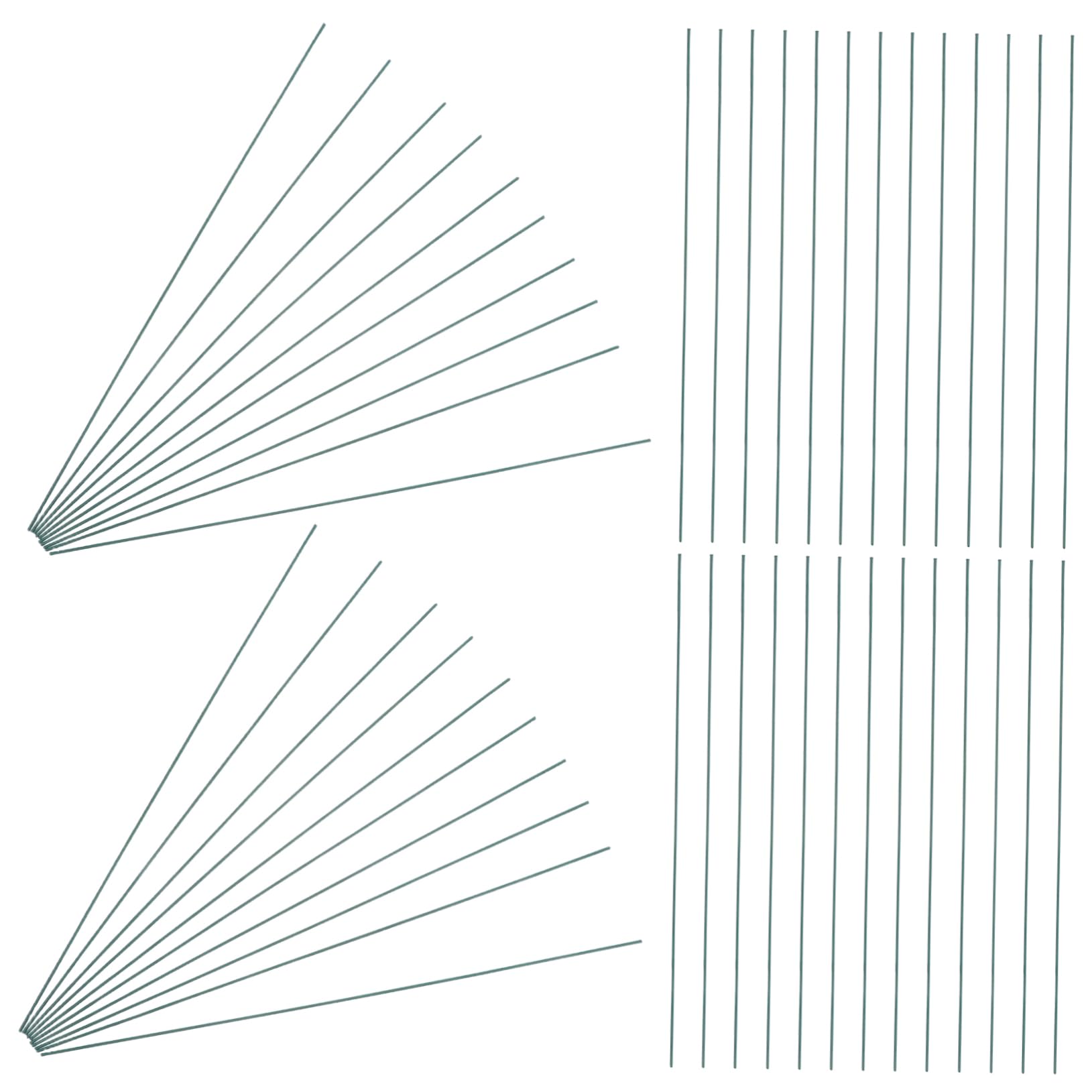 Beatifufu Sturdy Iron Wire DIY Floral Stems Faux Flower Stems Kit Wire for Flowers Home