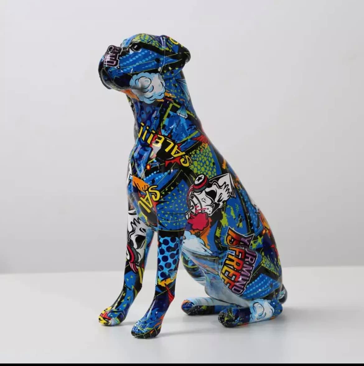 Creative Resin Art Boxer Dog Decor (RE) Home & Kitchen
