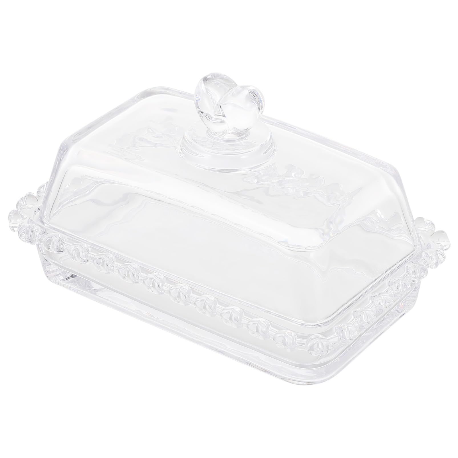 MAGICLULU Plato Bandeja para Pastel con Tapa de Vidrio Transparente con Superficie Lisa para Tarta Adecuado para Dulces y Postres en Cumpleaños y Bodas