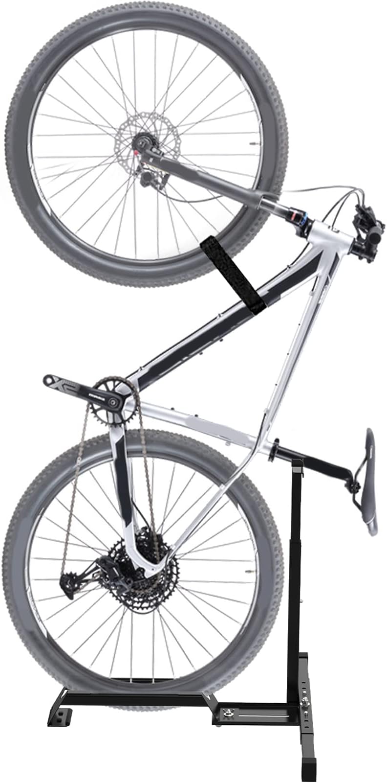 Qualward Bicycle Stand Vertical Bike Rack Floor Adjustable Upright Design, Space Saving for Living Room, Bedroom and Garage