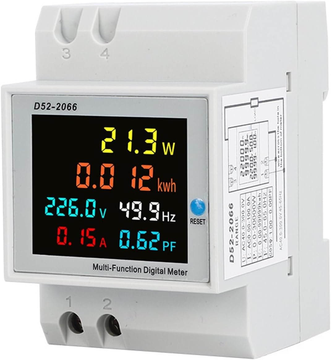 D52-2066 AC40-300V Single-phase DIN rail type energy meter