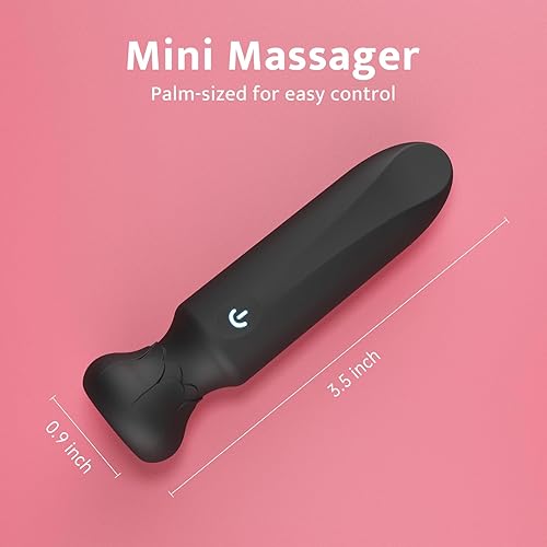 Miniatura 2 de Vibrador bala para mujeres con 10 potentes modos de vibración, juguete sexual de rosa de silicona completa, vibración para punto G y clítoris, Negro