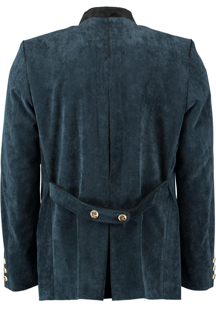 OS Trachten Herren Trachtensakko Janker Trachtenjacke mit Stehkragen Qveyar
