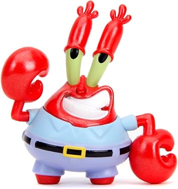 Jada Toys Spongebob Figure (1 Piece) - Random Selection of Four Collectible Metal Figures (Spongebob, Patrick, Squidward or Mr. Krabs) for Fans and Collectors from 8 Years, Random Selection, 6.5 cm