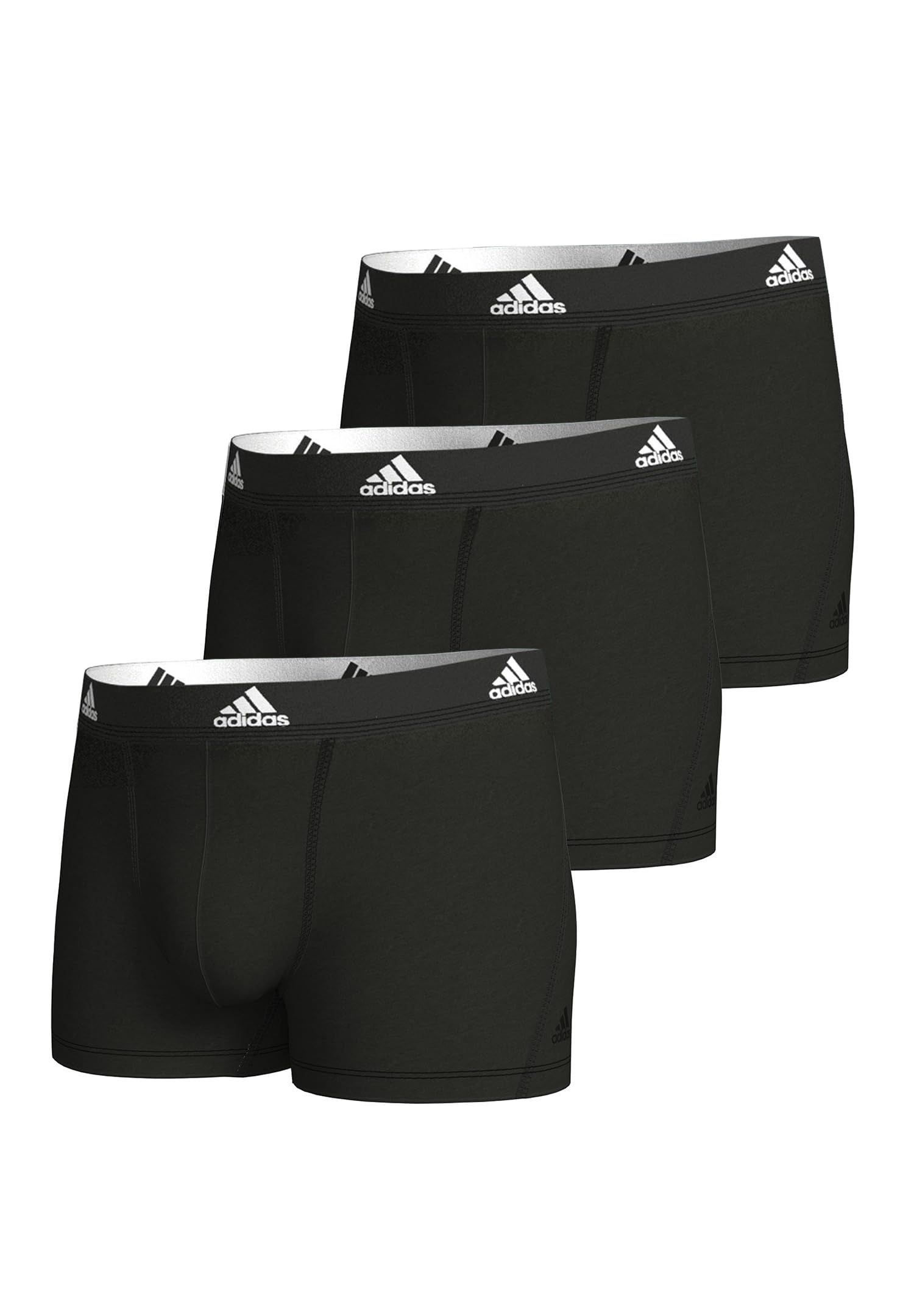 Adidas Multipack Trunk (3Pk) Boxer A Pantaloncino, Nero, L Uomo-image