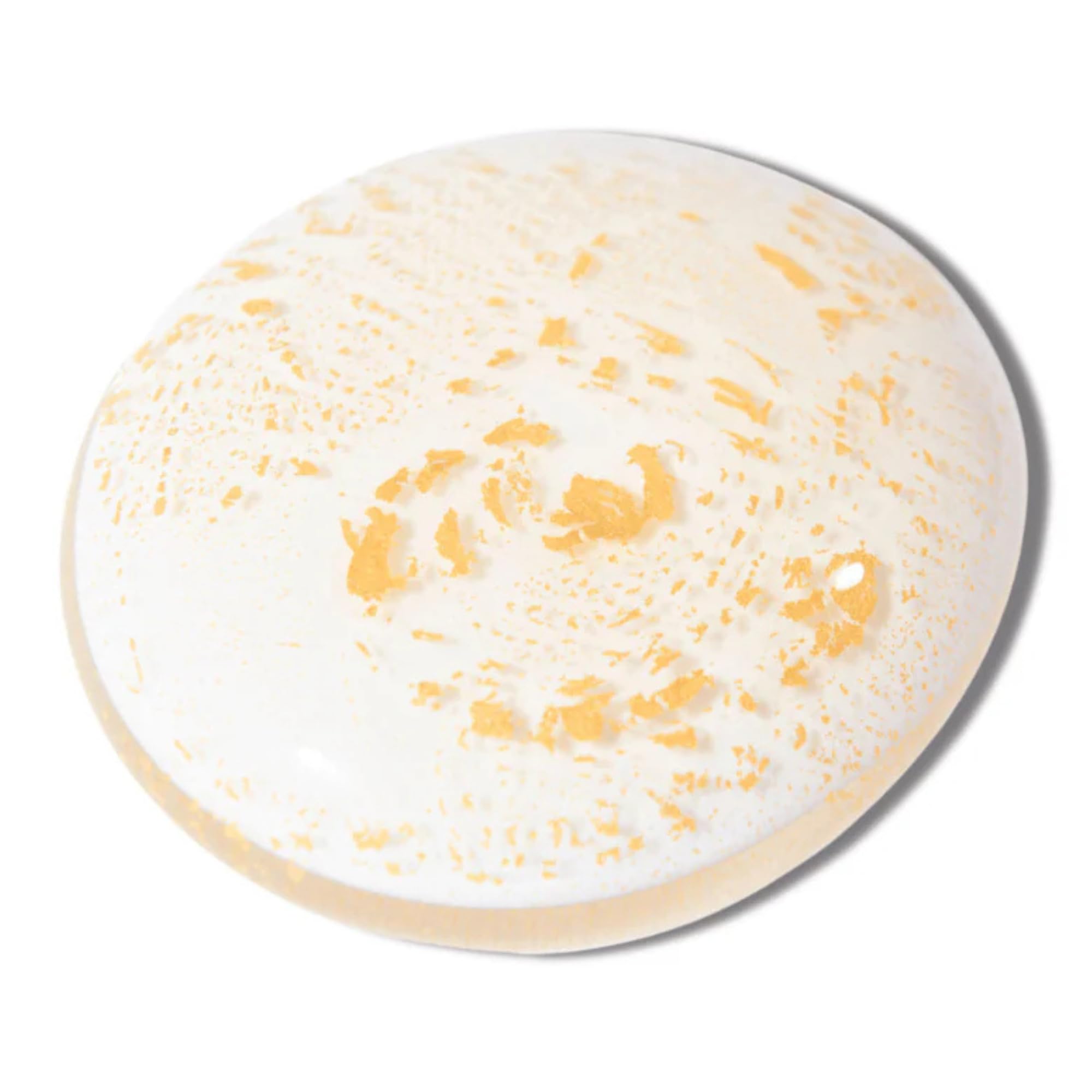 Serenity Urns Glass Pebble Ashes Cremation Hair Token Urn Adult Pet Male Female Child Ashes Urn (White & 24ct Gold)