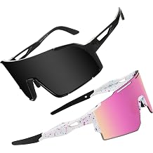 OULAIQI Cycling Glasses Baseball Sunglasses for Men Women Youth UV400 Protection for Running Softball Golf Sports Sunglasses