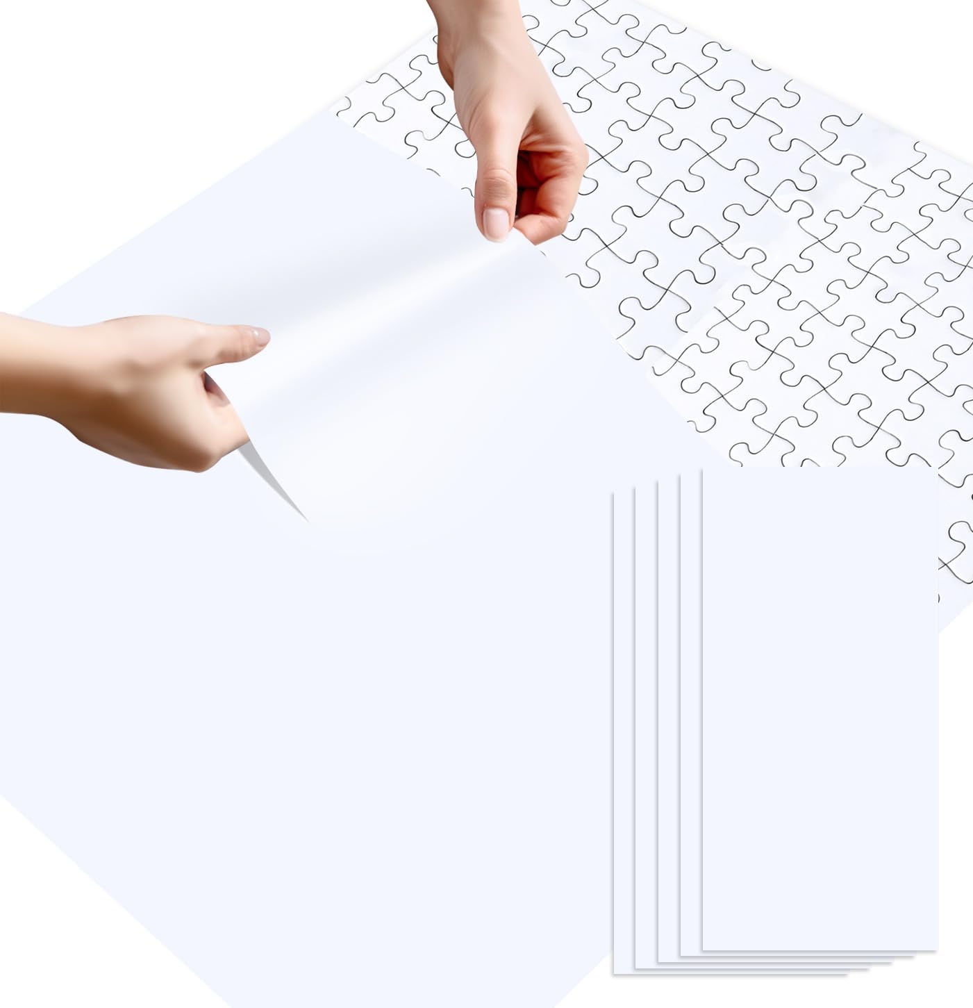 HEIPINIUYE 24 Puzzle Saver Sheets Peel and Stick, Preserve 4 × 1000 Pieces Jigsaw Puzzles, Puzzle Glue Sheets for Easy Framing of Finished Puzzles