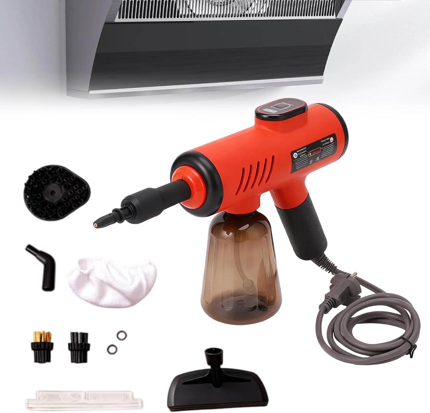 1200W Handheld Steam Cleaner 600 ml Capacity Portable High Pressure Steam Cleaner with 8 Accessories, Easy And Effortless Rapid Heating Steam Cleaner for Kitchen, Sofa, Car, Floors and Window