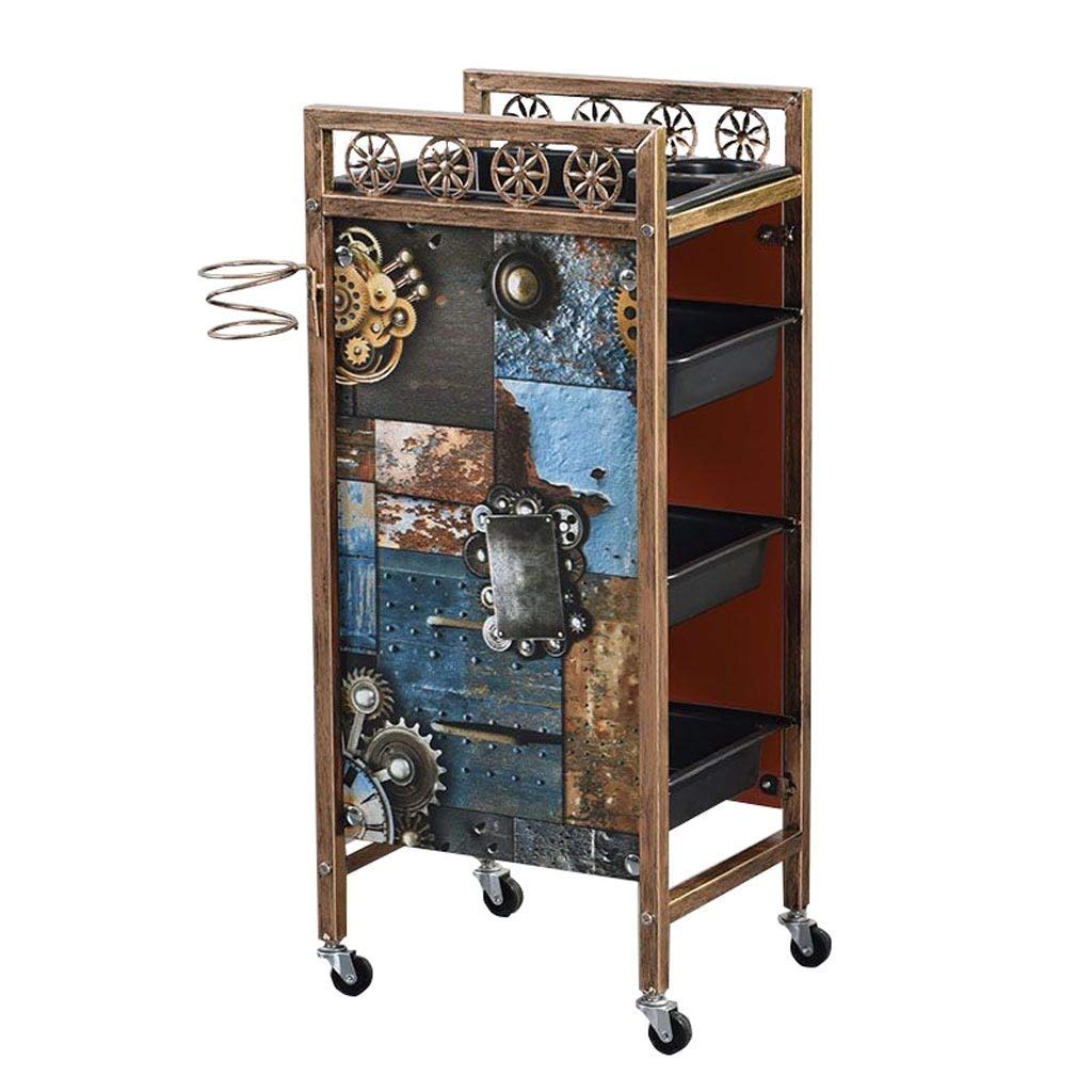 Carrello Portaoggetti Multifunzionale, Carrelli Di Servizio Di Utilità Cassetti Carrello a Ripiani Vassoio Portaoggetti per Parrucchieri Carrello per Trucco Di Bellezza Carrelli Portaoggetti Ca
