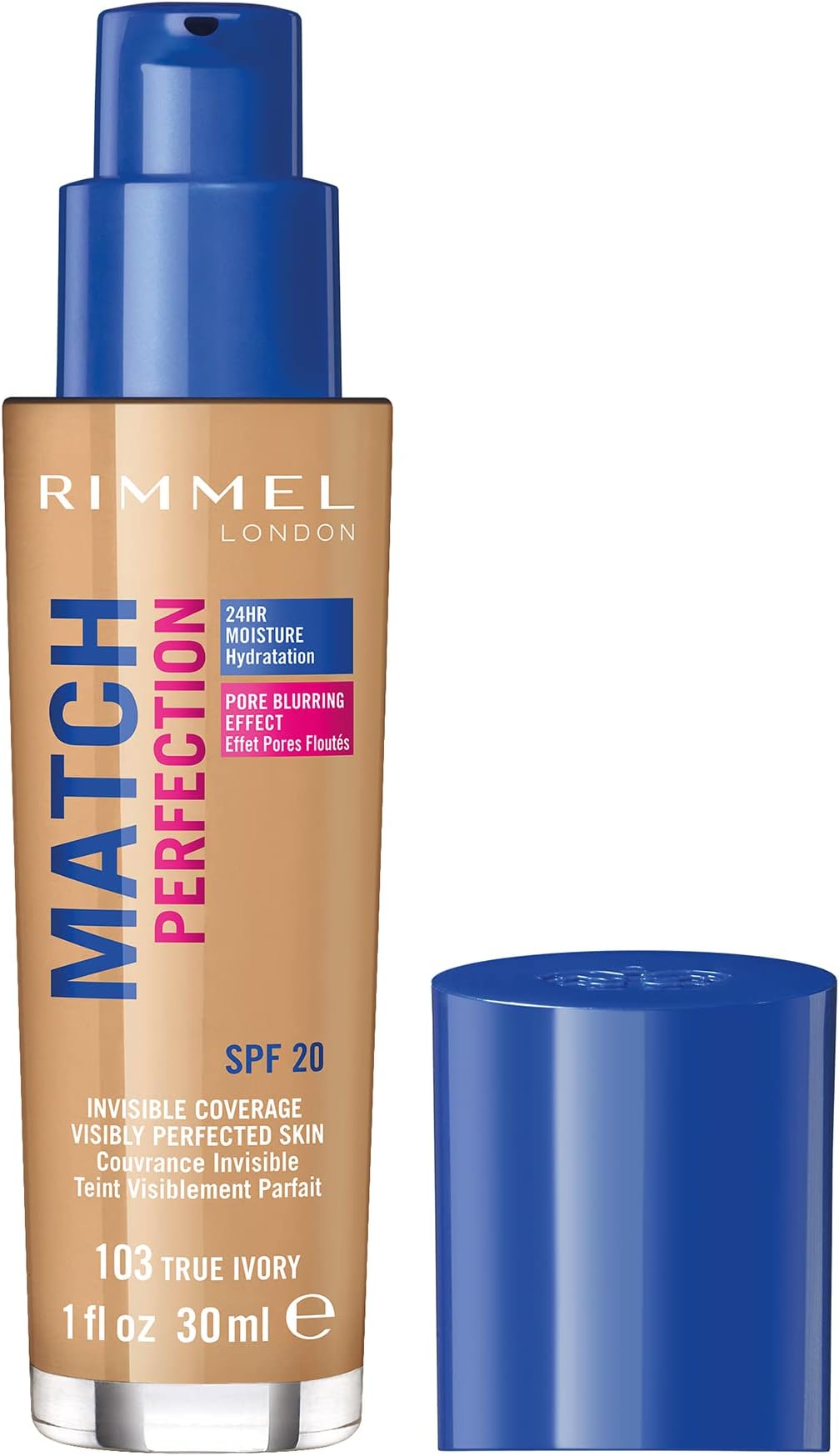London Match Perfection Foundation SPF20, 103 True Ivory