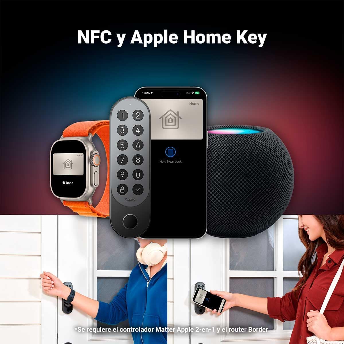 Kit Serrure connectée et Clavier AQara Smart Lock U200 Argent