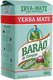 Erva-Mate Export Compuesta Tipo Uruguai Barão 500G, Composto De Erva Mate, Anis, Camomila, Carqueja, Cidreira E Funcho Para Chimarrão, Verde, Folhas Especialmente Repousadas, Tradição E Qualidade Desd