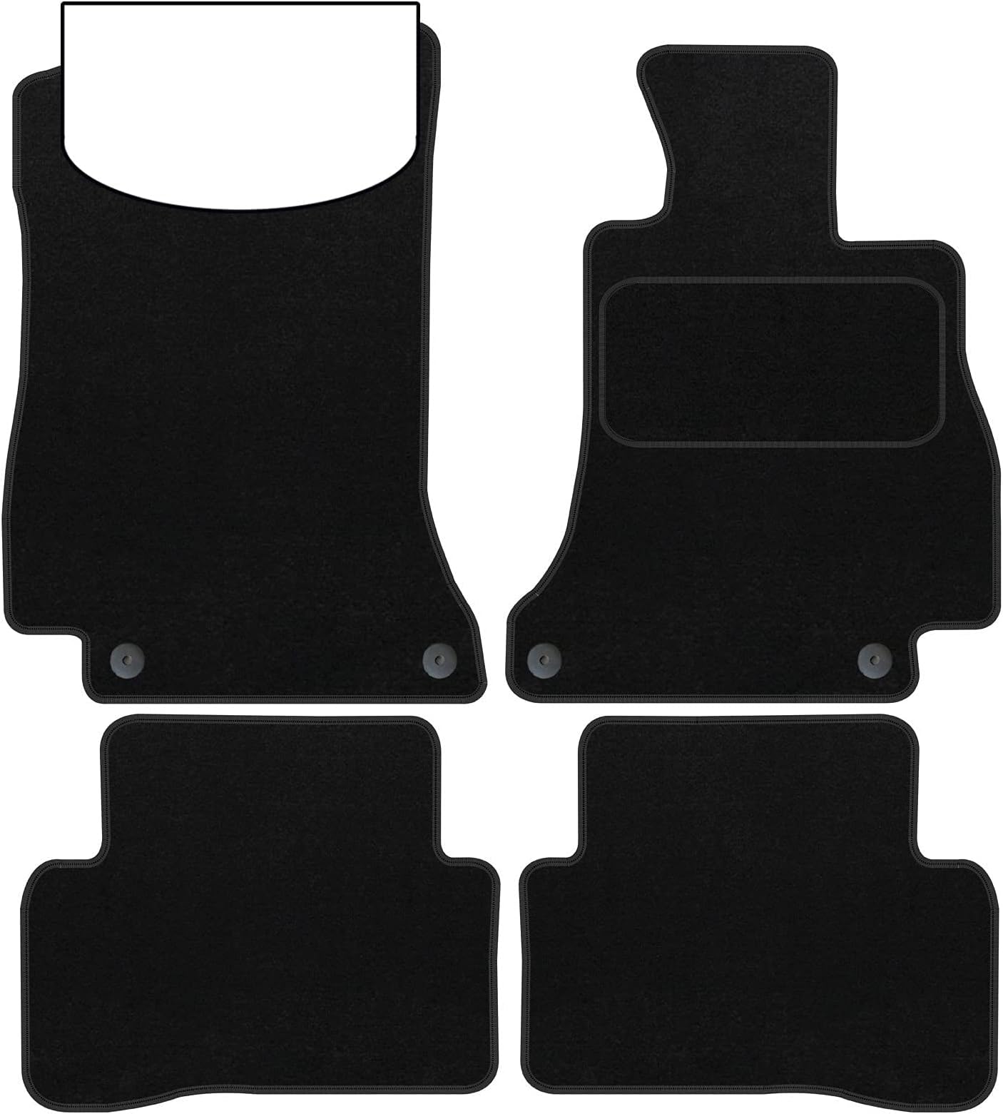 BCM Tailored Car Floor Mats Corsa F 2020 Onwards > Black Carpet Anti Slip Mat Non Slip