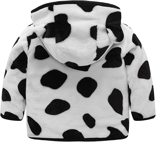 LAWOR T Coats For Girl Winter 2024 Chaquetas capucha cremallera niños pequeños prendas vestir orejas niñas cárdigan manga larga sólido FB2-White 130