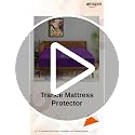 Image of Trance Cotton Feel Terry Ultra Soft Waterproof Mattress Protector | Breathable - Hypoallergenic Mattresses Cover (72x48 inch | 6x4 feet, Plum - Pack of 1)