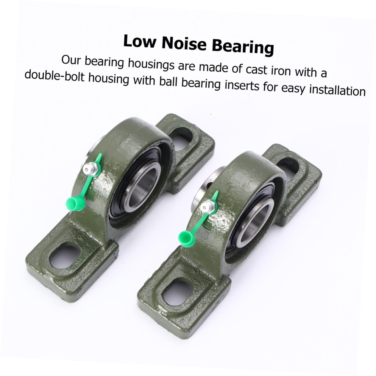 4pcs Pillow Block Bearings Ucp205-16 Cast Iron Vertical Outer Spherical Bearings 25.4mm Bore Low Noise Self-lubricating Self-aligning for Industrial Shaft Alignment