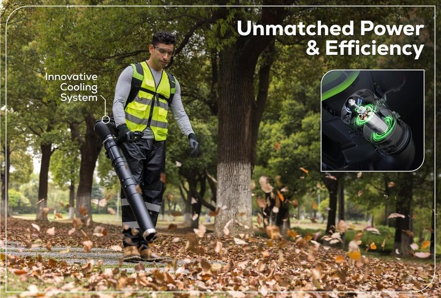 GREENWORKS Commercial Optimus 82v 36N Backpack Leaf Blower Core530 DP Kit BB361-C5DP (CORE TECH Batteries)