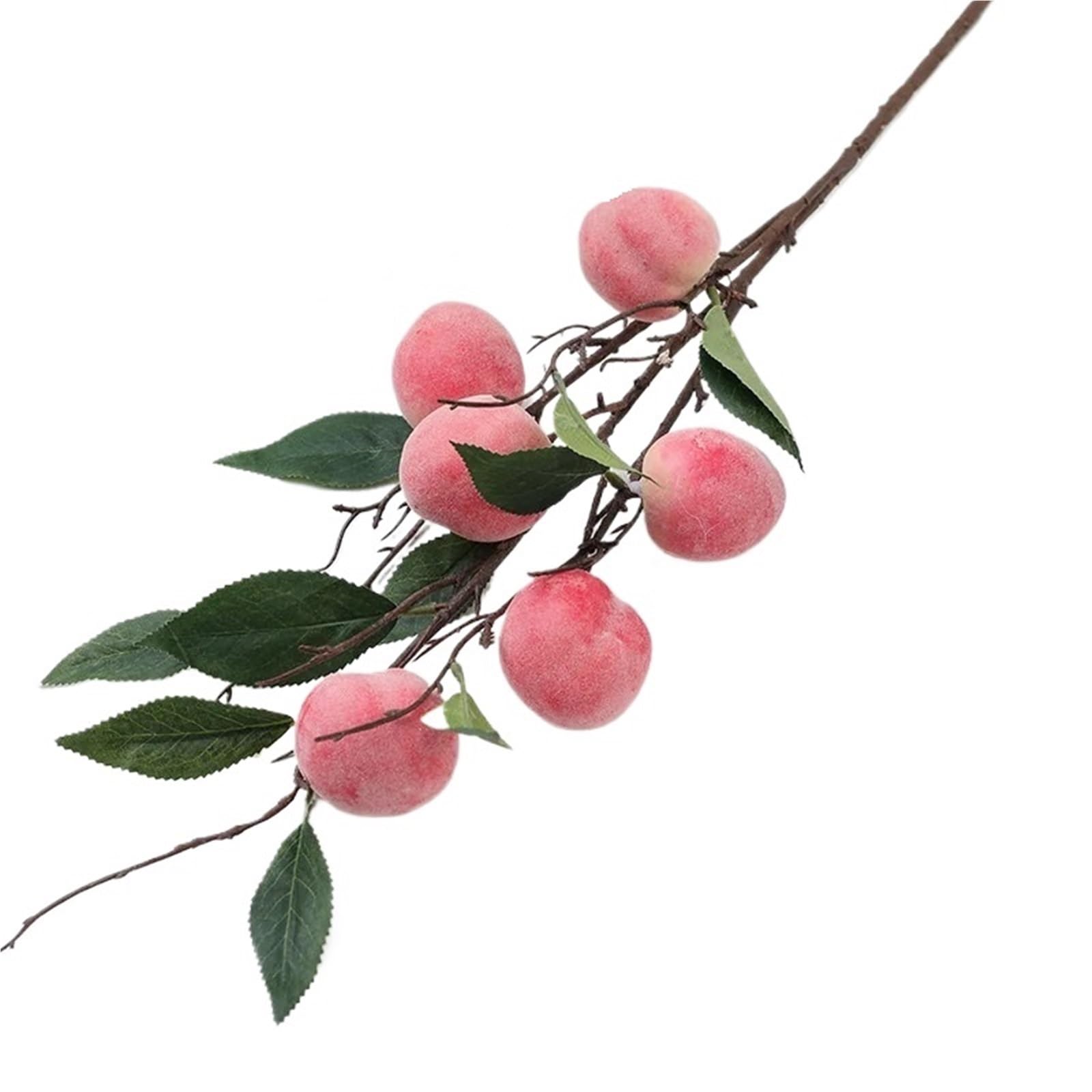 BAYNOPURIN Artificial Fruit Decor Artificial Fruit Simulation Peach Branches Decoration Fake Tree Faux Arrangement Spring Festival Decor