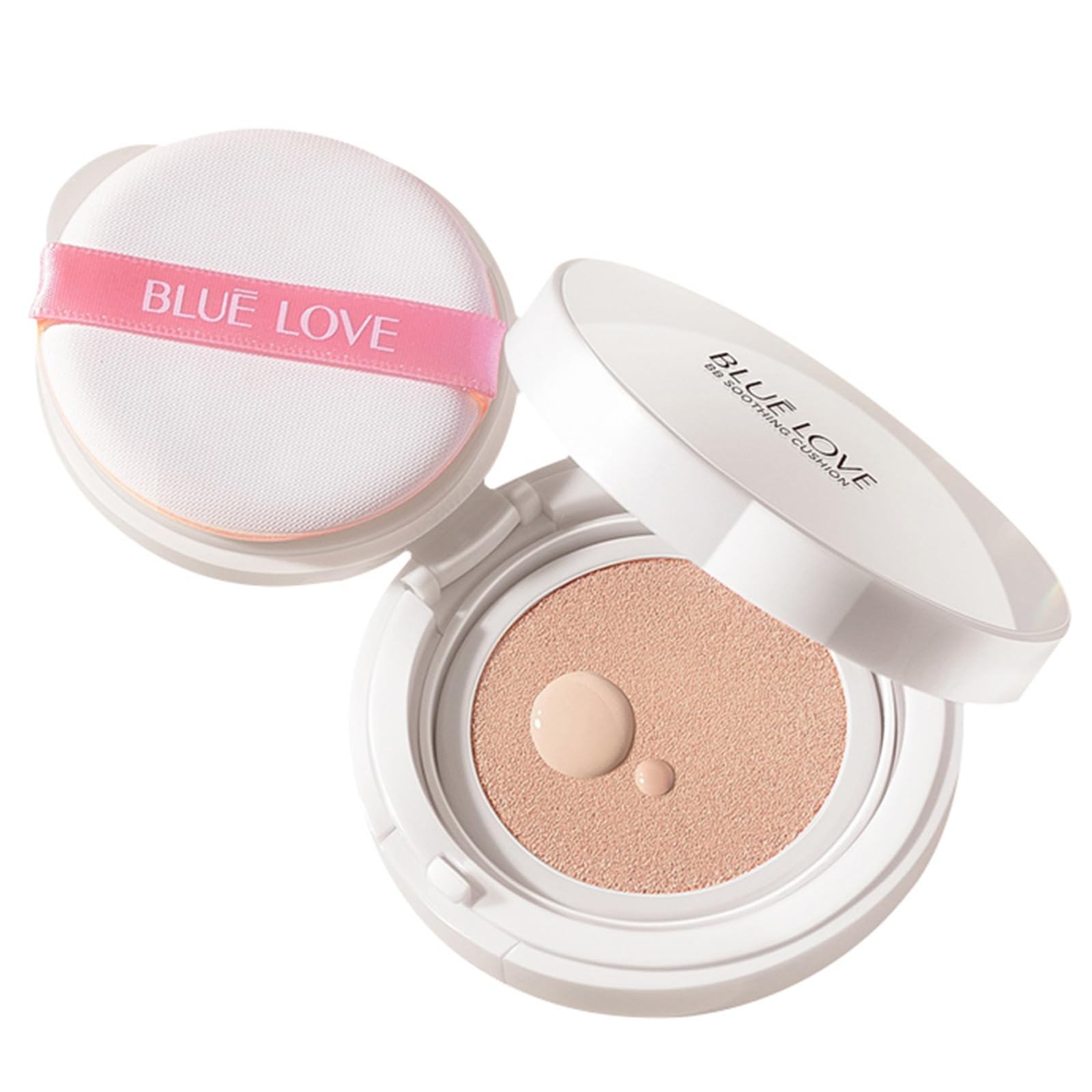 BLUE LOVE Cushion Foundation - Lightweight, Concealer (Ivory) Ivory 1 Count (Pack of 1)