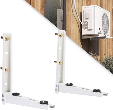 Mini Split AC Unit Wall Mounting Bracket, Heavy Duty Brackets for Outdoor Ductless Air Conditioners, HVAC, Compressor, Heat Pump 7000-15000BTU