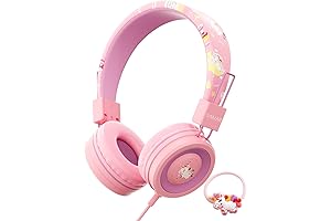 Unicorn Headphones for Kids: Music, Games, and School