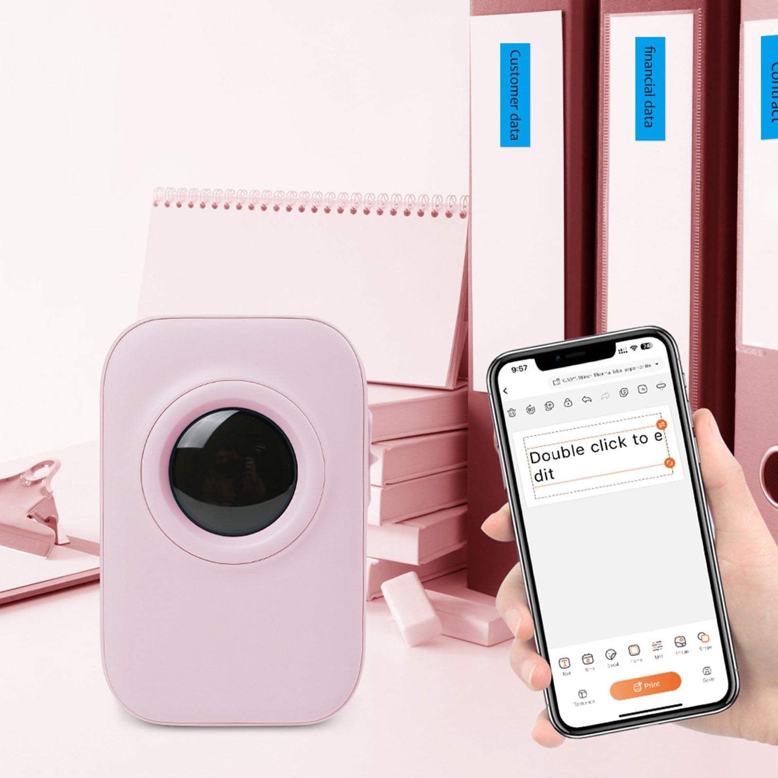 Imprimante d ' étiquettes Portable Compatible avec