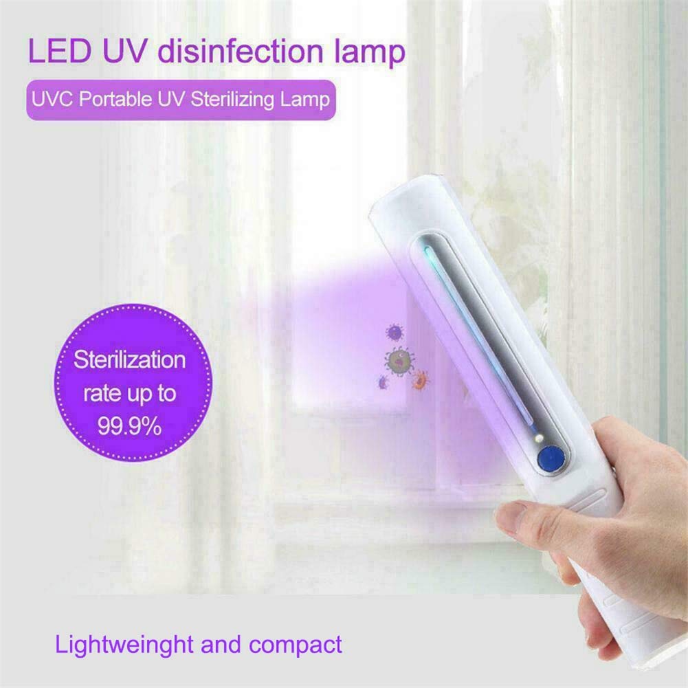 UV Esterilizador Lámpara, ultravioleta portátil de mano de la varita, con pilas de filtro UVC linterna de luz para el hogar Animales