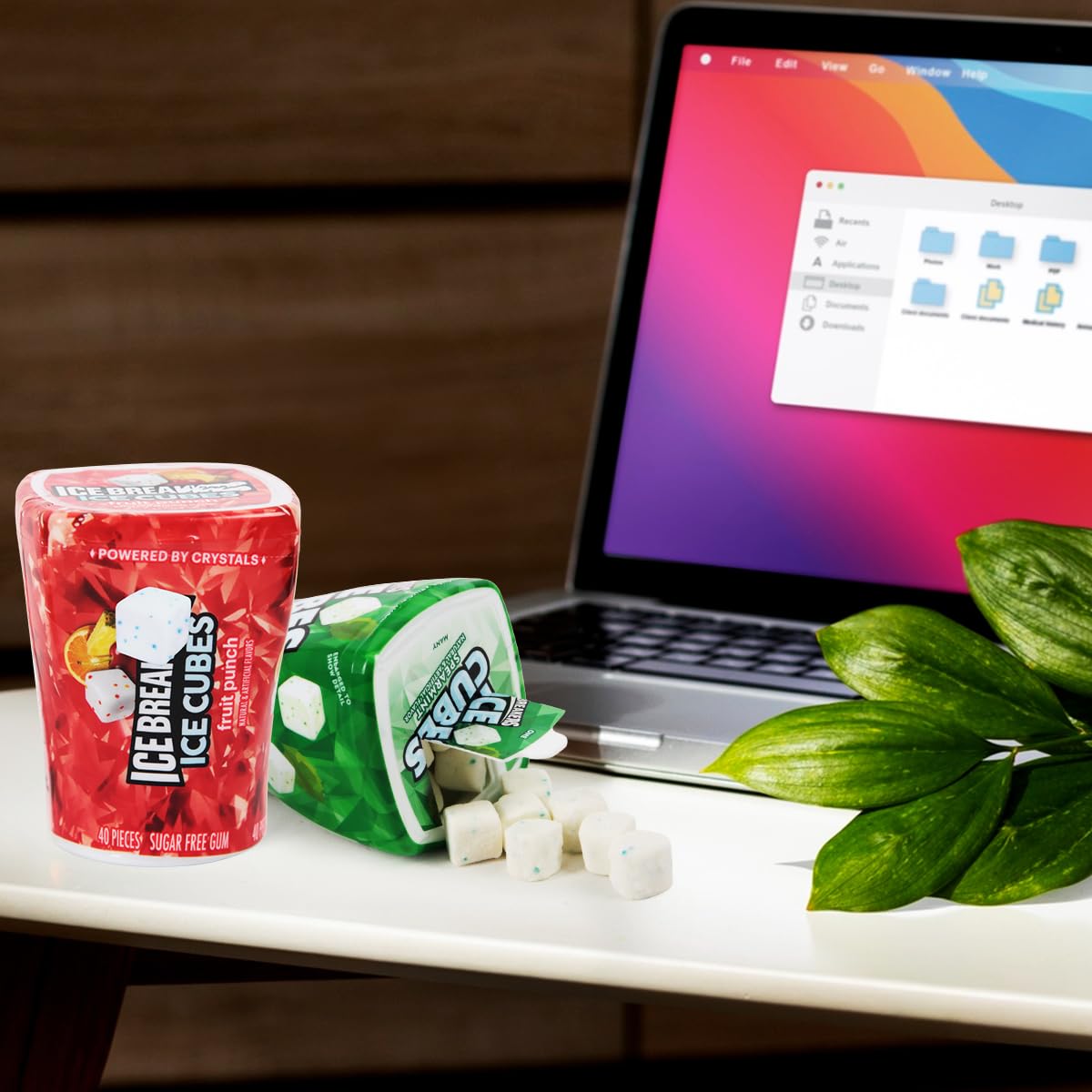 IceCubes Variety Pack - Sugar Free Refreshingly Cool IceCubes Gum of Peppermint, Bubble Breeze, Spearmint, Cherry Limeade, Mint Crystal, and Fruit Punch Flavors, 6 Pack