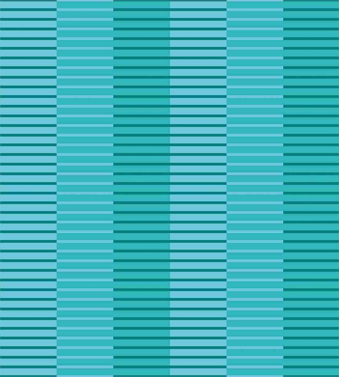 Ambesonne Abstract Duvet Cover Set, Abstract Stripes Pattern Digital Image in Different Modern Style Print, Decorative 3 Piece Bedding Set with 2 Pillow Shams, Queen Size, Turquoise Blue
