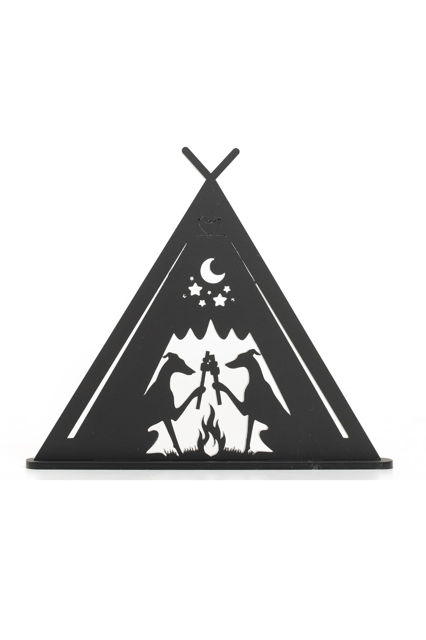 New Whippet Greyhound Silhouette Ornaments, Dog with girl. Dog with boy. Human with pet. Gift for whippet lover (Tent)